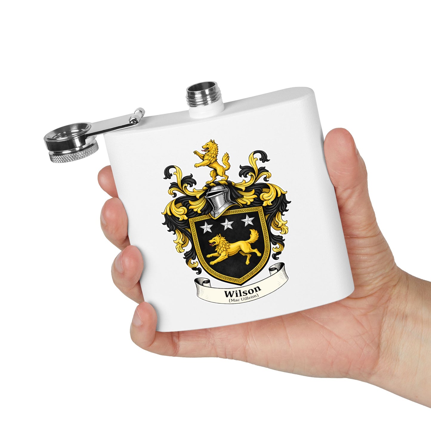 Wilson - Family Crest Flask