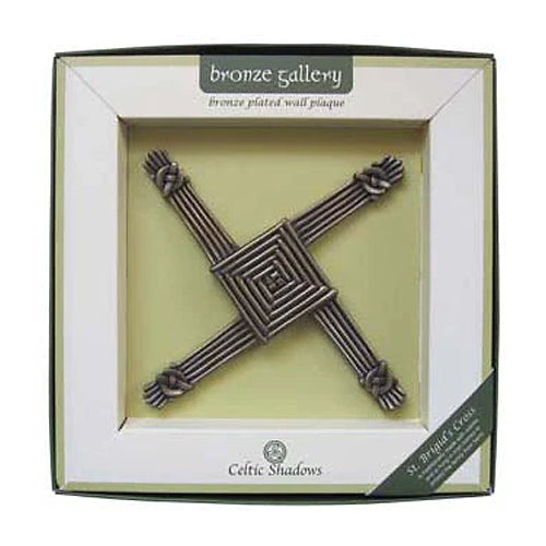 St. Brigid's Cross Wall Plaque - Bronze