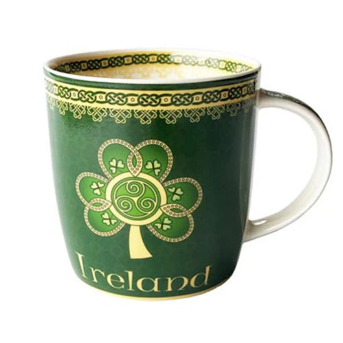 Ireland Shamrock Spiral Mug