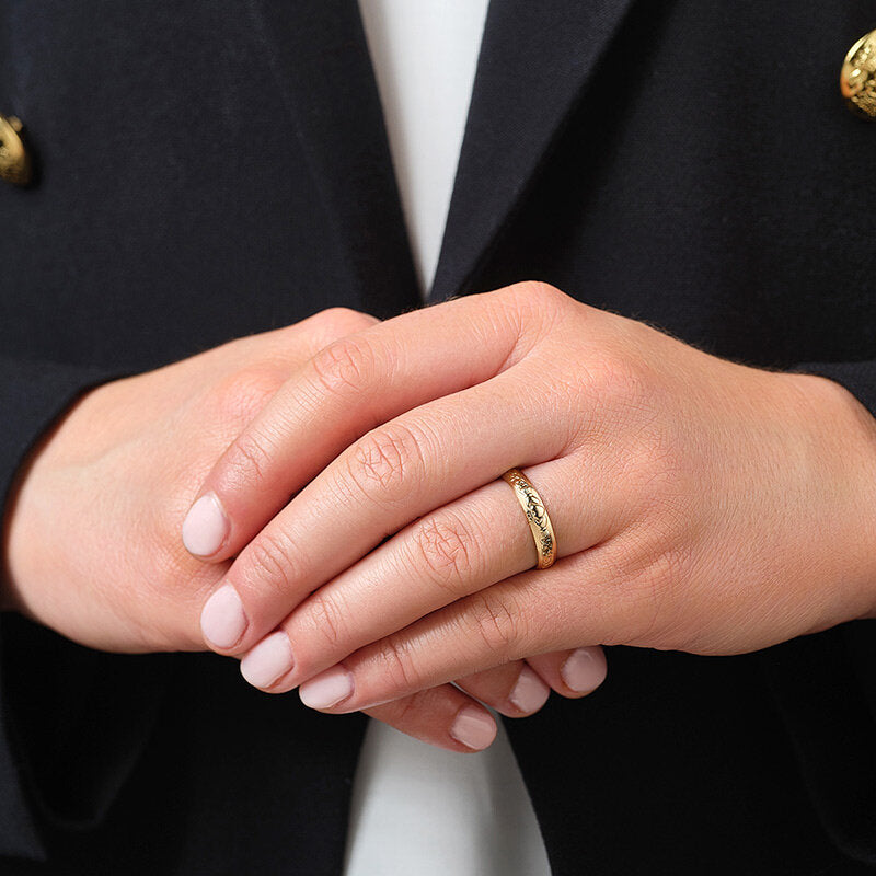 Women's 14k Gold Claddagh Wedding Ring