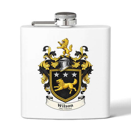 Wilson - Family Crest Flask