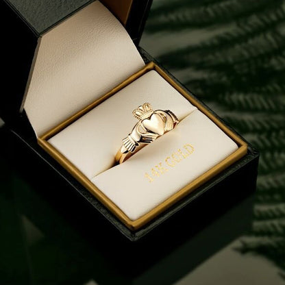 14k Gold Claddagh Ring