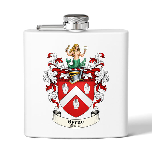 Byrne - Family Crest Flask
