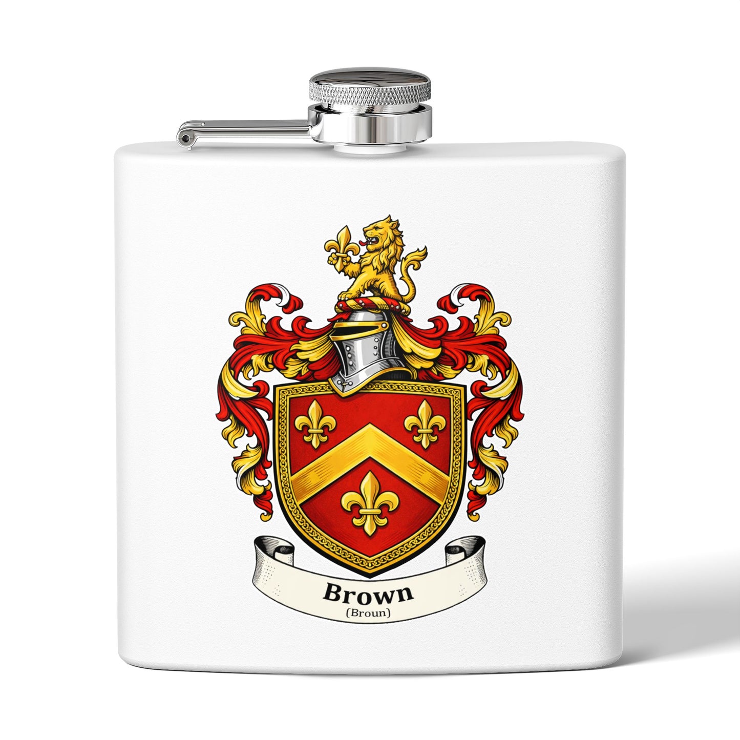 Brown - Family Crest Flask