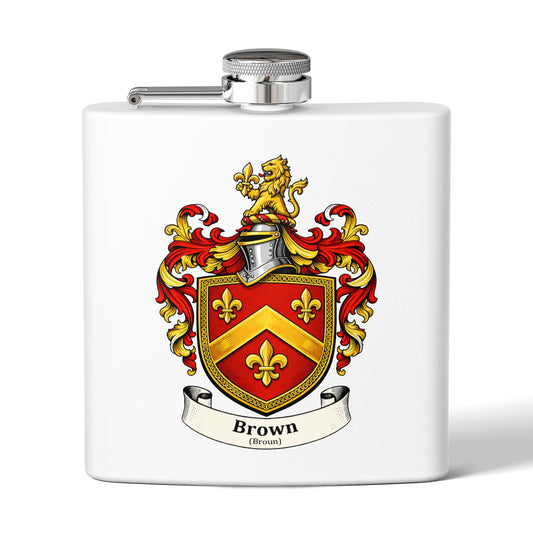 Brown - Family Crest Flask