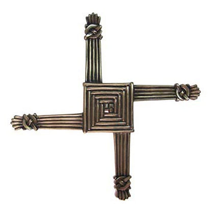 St. Brigid's Cross Wall Plaque - Bronze