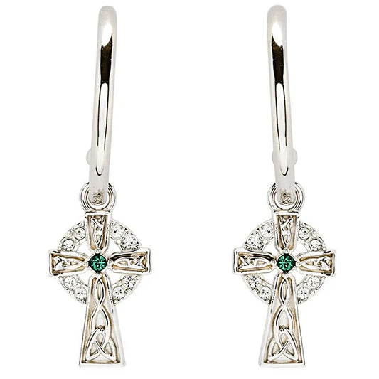 celtic cross earrings