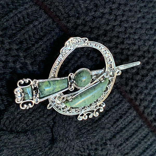 Celtic Tara Brooch - Marble