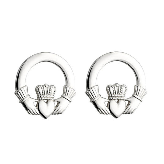 claddagh stud earrings