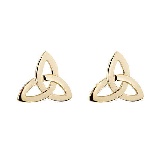 Trinity Knot Stud Earrings - 10k Gold