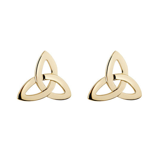 Trinity Knot Stud Earrings - 10k Gold