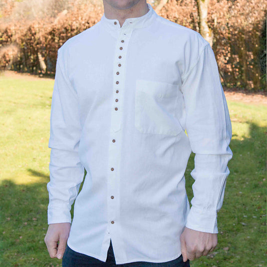 White Irish Grandfather Shirt