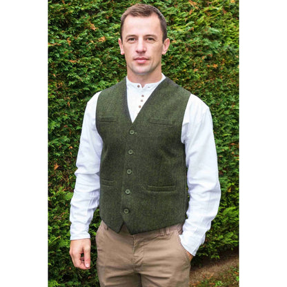 Green Irish Tweed Vest