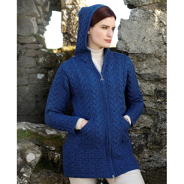 Merino Wool Hooded Coat