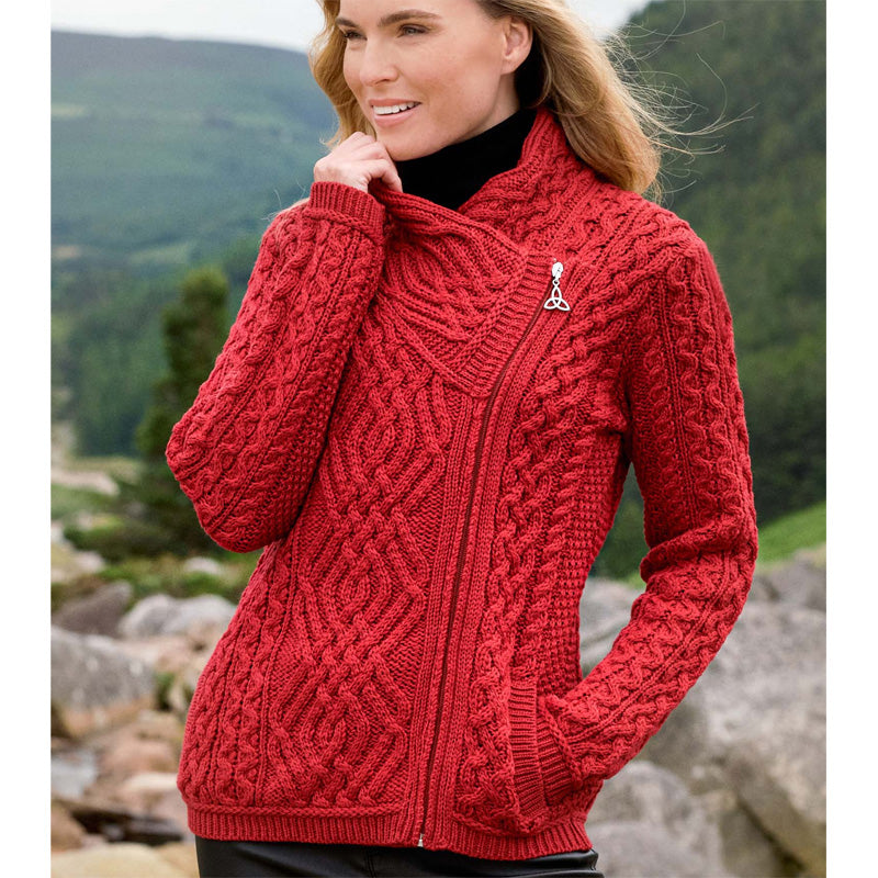 Merino Wool Side-Zip Cardigan