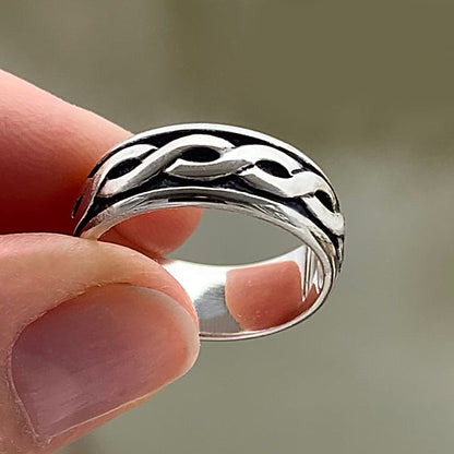 Knotwork Ring - Sterling Silver