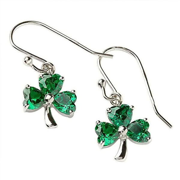 Shamrock Earrings - Sterling Silver