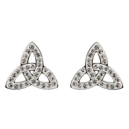 Sparkling Celtic Knot Earrings - Sterling Silver