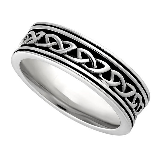 Thick Knot Ring - Sterling Silver