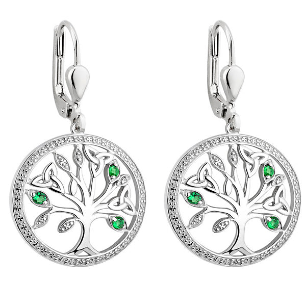 Tree of Life Earrings Silver