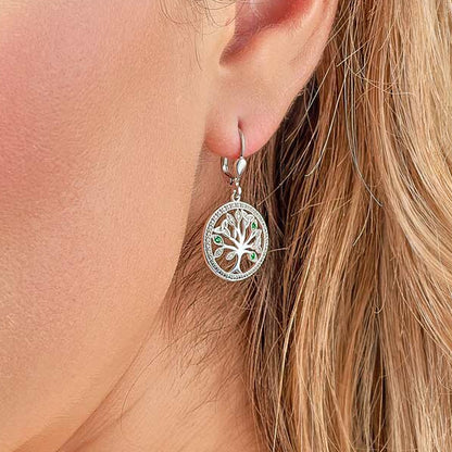 Tree of Life Earrings Silver