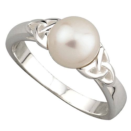 Irish Pearl Ring - Sterling Silver